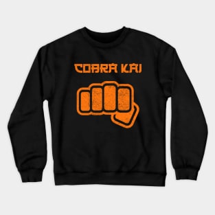 COBRA KAI design ✅ strike first nostalgia 80s tv orange version Crewneck Sweatshirt